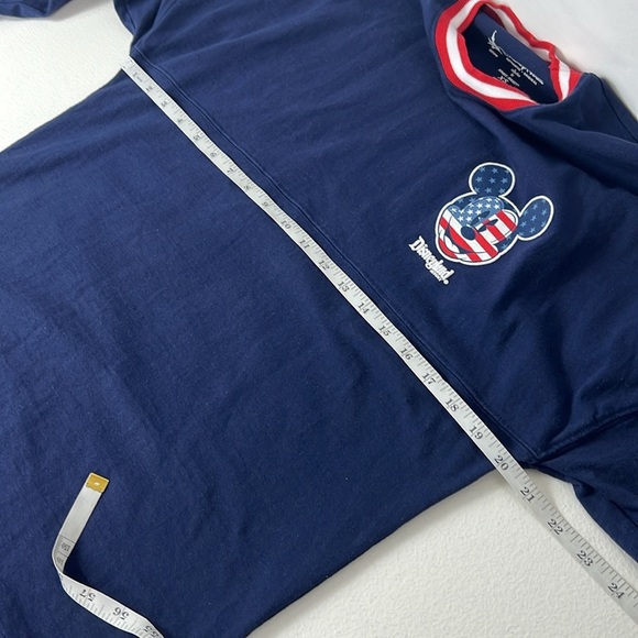 Disneyland Sz XS Spirit Jersey Tee American Flag USA Navy Unisex - Picture 7 of 11